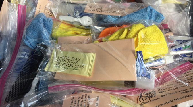 Hygiene Kits for the Homeless: November 12, 2017