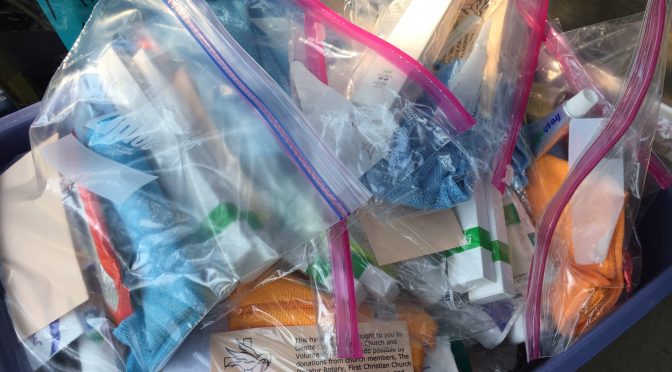 Hygiene Kits for the Homeless: August 26, 2018